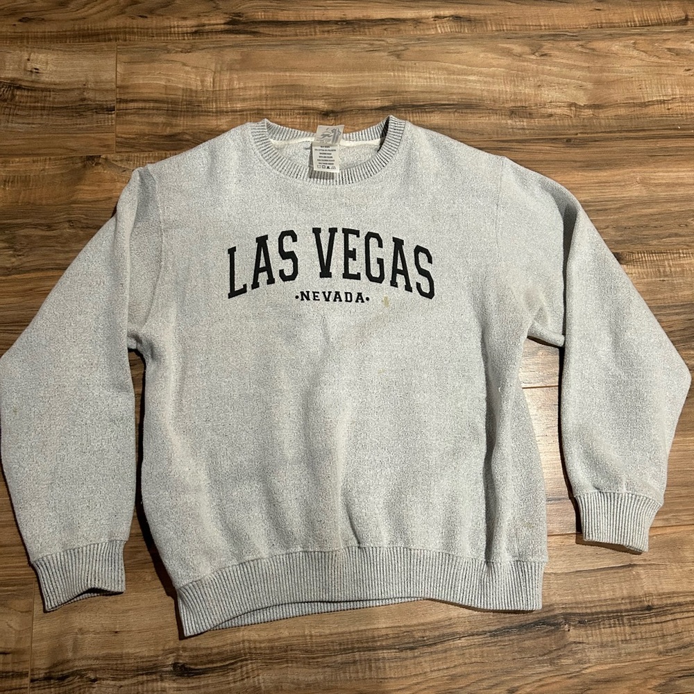 Las Vegas Nevada Crewneck Sweatshirt - Light Gray